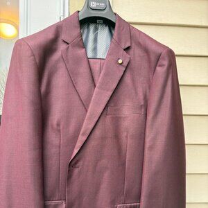 Burgundy Men’s Suit - Henry Uomo
